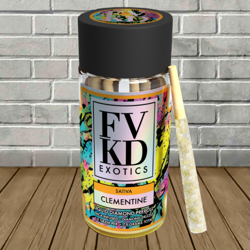 FVKD Exotics Liquid Diamond Pre Rolls Clementine | 7.5g