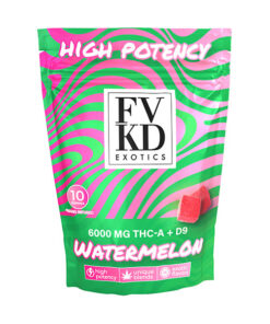 FVKD Exotics THCa + D9 Gummies 6000mg/10ct | Watermelon