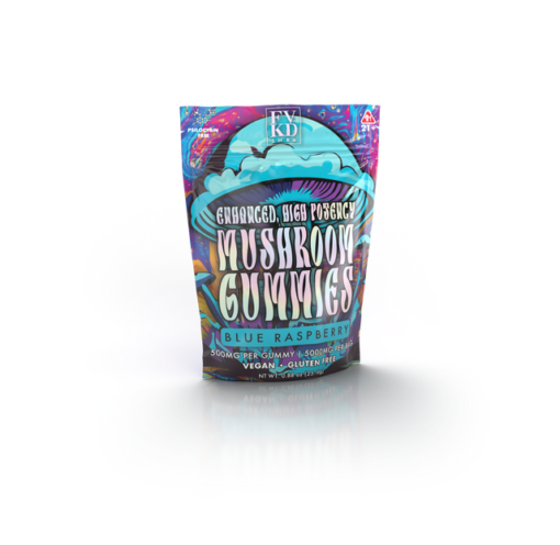 FVKD Exotics SHRM Enhanced High Potency Mushroom Gummies - 5g Blue Raspberry