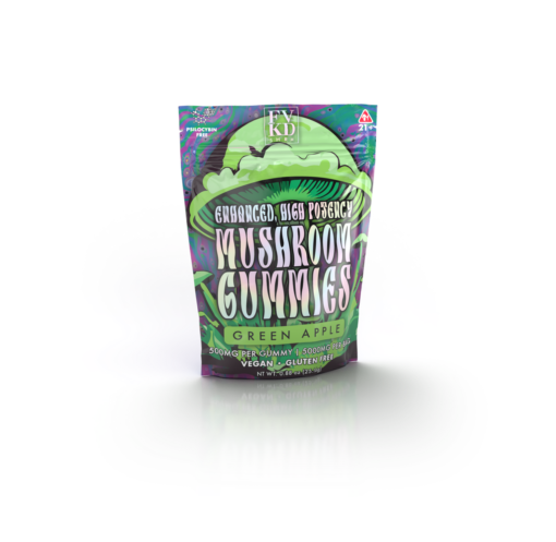 FVKD Exotics SHRM Enhanced High Potency Mushroom Gummies - 5g Green Apple