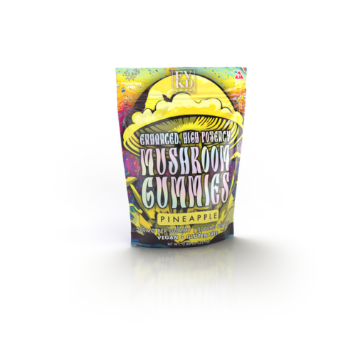 FVKD Exotics SHRM Enhanced High Potency Mushroom Gummies - 5g Pineapple